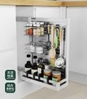 Multi - Function Pull Out Cabinet Basket , Neatening Metal Pull Out Cabinet Basket